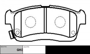 Колодки тормозные DAIHATSU перед прав.лев. (старый арт. CKD-20) GK0143 GK0143 CTR