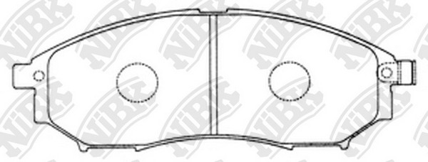 Колодки передние (NISSAN MURANO (Z50, Z51), NAVARA (D40), QASHQAI) PN2444 PN2444 NIBK