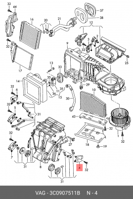 MOTOR VAG 3C0 907 511 B VAG