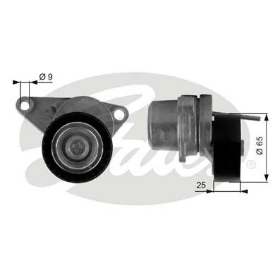 Ролик приводного ремня CITROEN C2,C3,C4 натяжителя GATES T38313 GATES