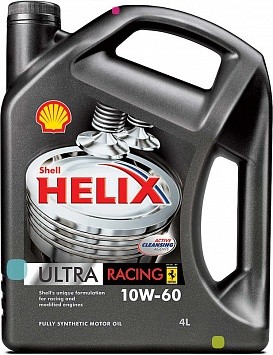 Масло моторное Shell Helix Ultra Racing 10w-60 4л. синт. 550040622 SHELL