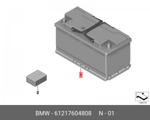 аккумулятор!\ BMW 61 21 7 604 808 BMW