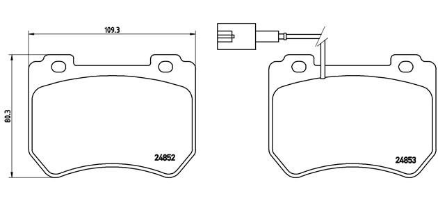 P23129 колодки дисковые передние!\ Alfa Romeo 159 1.8MPI/1.9JTDM/2.2JTS 05> P23129 BREMBO