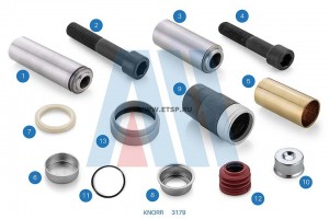 Ремкомплект суппорта Knorr SN7/SN6 (направляющие и уплотнения) = K067417K50 3179 ALCAN