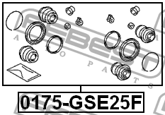 Ремкомплект суппорта переднего TOYOTA CROWN/CROWN MAJESTA 99-04 0175-GSE25F 0175-GSE25F FEBEST