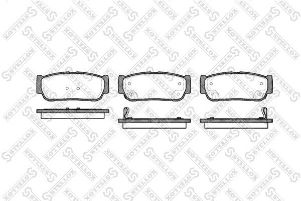 1063 02 !колодки дисковые з.\ Ssansyong Kyron 2.0Di/Rodius 2.7Di 05> 1074-002-SX STELLOX
