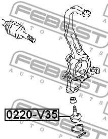 Опора шаровая 0220-V35 0220-V35 FEBEST