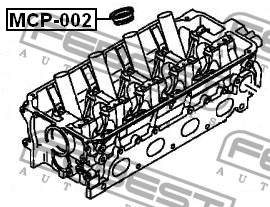 Прокладка MITSUBISHI Carisma,Colt,Lancer,Pajero свечного колодца FEBEST MCP-002 FEBEST