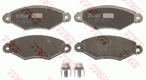 Колодки тормозные NISSAN Kubistar (03-) RENAULT Kangoo (97-) передние (4шт.) TRW GDB1321 TRW