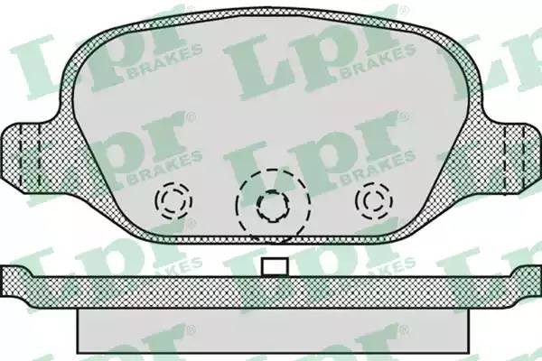 Комплект тормозных колодок 05P872 05P872 LPR