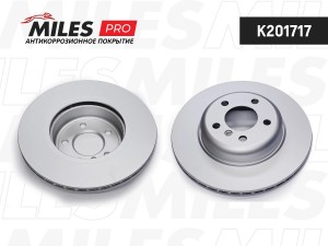 Диск тормозной (серия PRO с антикоррозионным покрытием) BMW 5 F10/11 10- передни K201717 MILES