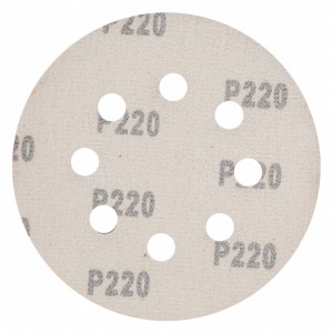 Круг шлифовальный на липучке D125 P220 8 отверстий 5шт. MATRIX 73809 MATRIX