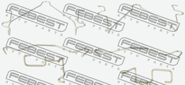 Комплект монтажный для дисковых колодок MITSUBISHI PAJERO SPORT 2008- 0403-K94WF 0403-K94WF FEBEST