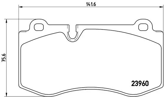 Колодки тормозные P50074 P50074 BREMBO