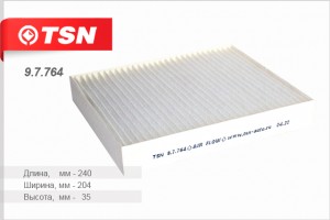 Фильтр салона 9.7.764 TSN