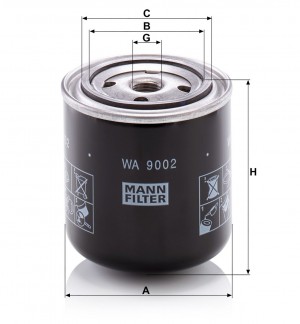 Фильтр охлаждающей жидкости WA 9002 MANN FILTER