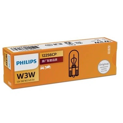 Лампа 12V W3W W2.1x9.5d PHILIPS 12256CP PHILIPS