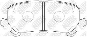 PN0646-NIBK колодки дисковые! задние\ Honda Pilot, Acura MDX 16> PN0646 NIBK