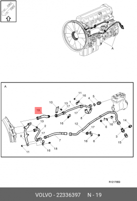 Шланг компрессора 22336397 VOLVO