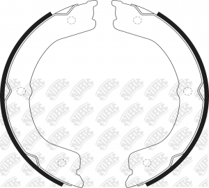 Колодки тормозные INFINITI QX80,QX56 (10-) задние стояночного тормоза (4шт.) NIB FN0654 NIBK