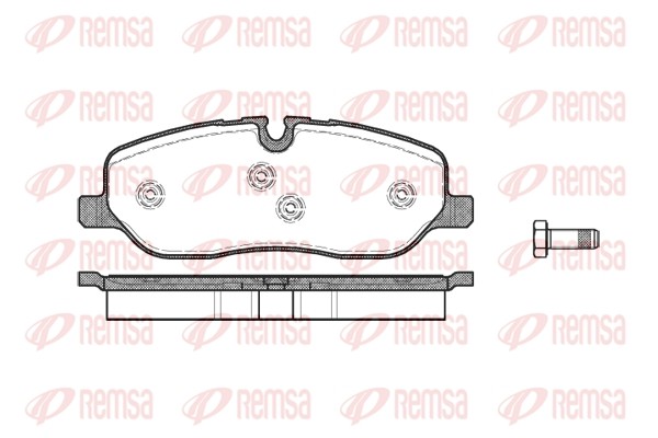 1158 00 колодки дисковые п.\ Land Rover Discovery/Range Rover 4.4i V8/2.7TD V6 0 115800 REMSA