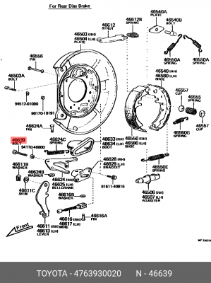 БОЛТ С ШЕСТИГРАННОЙ ГОЛОВКОЙ 47639-30020 47639-30020 TOYOTA