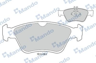Колодки тормозные MERCEDES W210,W202,C208 (2.0/2.8) передние (4шт.) MANDO MBF015111 MANDO