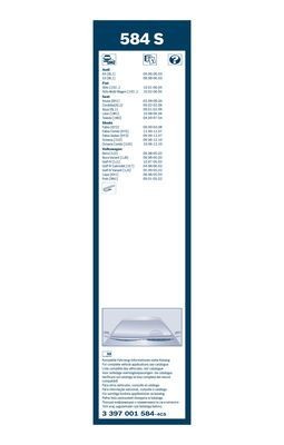 Щетка стеклоочистителя 530/475мм комплект Twin Spoiler BOSCH 3 397 001 584 BOSCH