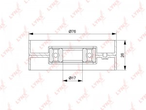 Ролик приводного ремня VW Tiguan (07-) AUDI A1 (11-) SEAT Ibiza SKODA Fabia (10- PB-5303 LYNXAUTO