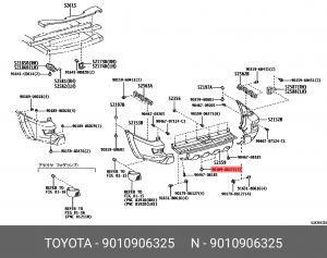 болт! \ Toyota 4Runner 90109-06325 TOYOTA