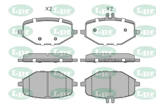 Колодки тормозные MERCEDES GLE V167/GLS X167/ G W463 18- задние 05P2243 05P2243 LPR