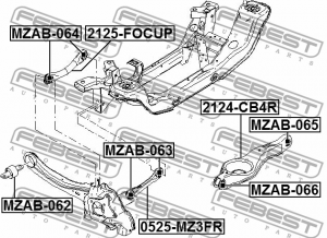 Рычаг подвески 2125-FOCUP 2125-FOCUP FEBEST