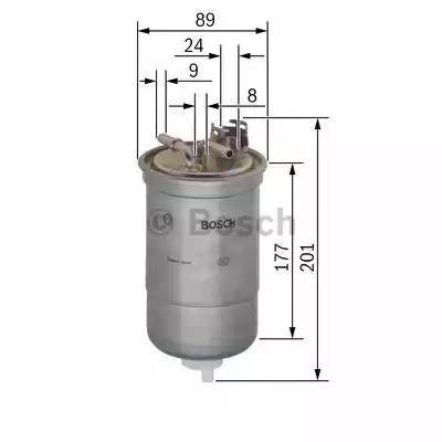 Фильтр топливный VW AUDI A4 (00-08) SKODA (1.9/2.0 TDI) FIAT Punto (94-99) (1.7  0 450 906 374 BOSCH