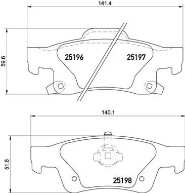 Колодки тормозные P37016 P37016 BREMBO