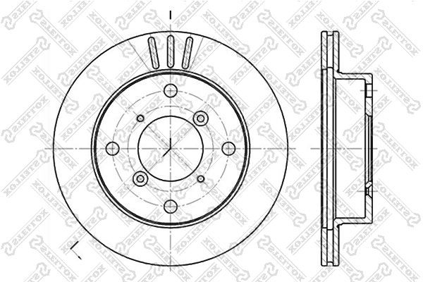 диск тормозной передний!\ Suzuki Swift 1.0/1.3 86> 6020-5205V-SX STELLOX