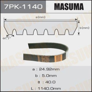 ремень поликлиновой! 7РК1140\ Nissan Micra/Note/Tiida 1.6/1.8 05> 7PK-1140 MASUMA