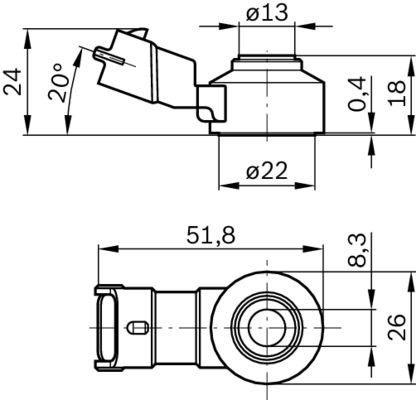 Датчик детонации BOCH 261231176 0 261 231 176 BOSCH