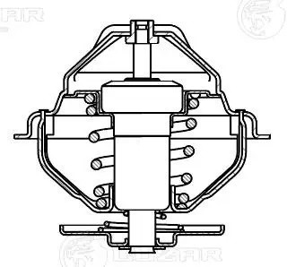 Термостат КАМАЗ-5490 MERCEDES MAN IVECO (83град.,без прокладок) LUZAR LT 0709 LUZAR