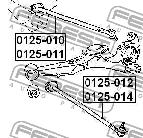 Рычаг подвески 0125-012 0125-012 FEBEST