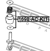 Опора компрессора пневмоподвески MERCEDES SPRINTER 906, C W205, E W212/213 1698- 1698-AC-KIT FEBEST