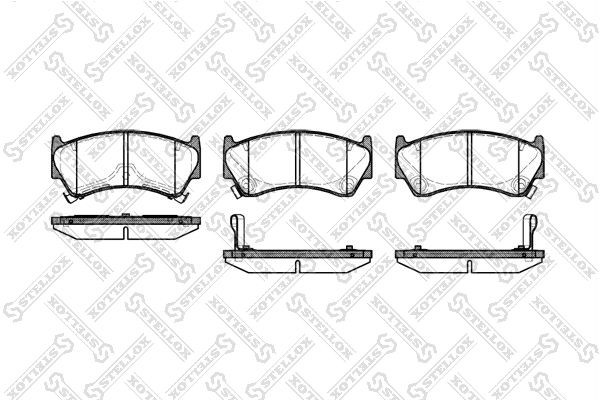 колодки дисковые п.! с антискр. пл.\ Nissan Almera 1.4/1.6/2.0D 95-99/200SX 2.0  603-012B-SX STELLOX