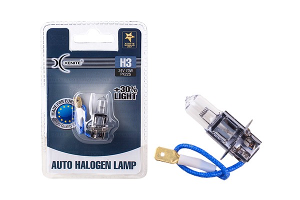 Лампа 24V H3 70W PK22s +30% 3200К блистер (1шт.) XENITE 1007135 XENITE