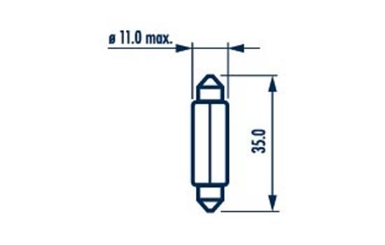 Лампа 24V C5W SV8.5 Festoon NARVA 171363000 NARVA