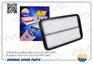 Фильтр воздушный TOYOTA Corolla E100, 1,6, 1,8, 1992-1997, Corolla E110, 1,4, 1, AMD.FA794 AMD