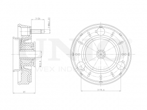 Опора амортизатора передняя RMP-13019 UNIO