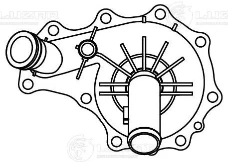 Насос водяной для а.м Peugeot Boxer (06-),Ford Transit (06-) 2.2TD (с корпусом)  LWP 2021 LUZAR