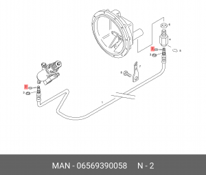 Круглое уплотнение 6,07X1,78N-HNBR1-70-D MAN 06569390058 MAN