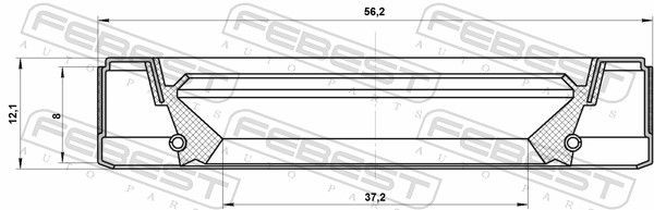 Сальник передн полуоси MERCEDES W204/205/212/221/222 4 MATIC 95GEY-39560812C 95GEY-39560812C FEBEST
