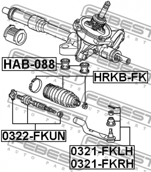Пыльник рулевой HONDA CIVIC 06-11 HRKB-FK HRKB-FK FEBEST