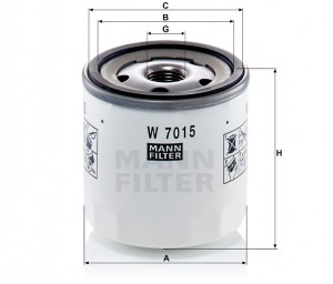 Фильтр масляный W7015 W7015 MANN FILTER